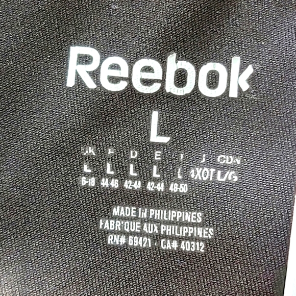 Reebok Playdry Women's Active Graphic Print Pants Tights Leggings Size L - Picture 13 of 15